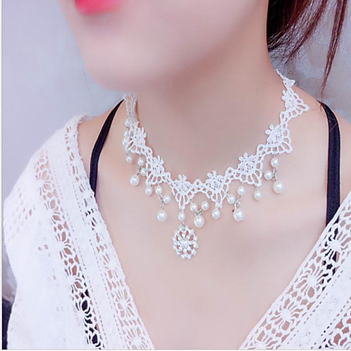 Harness Necklace Women's Imitation Pearl Wedding White 22-50 cm Necklace Jewelry for Wedding Halloween Gift Festival
Harness Necklace Women's Imitation Pearl Wedding White 22-50 cm Necklace Jewelry for Wedding Halloween Gift Festival