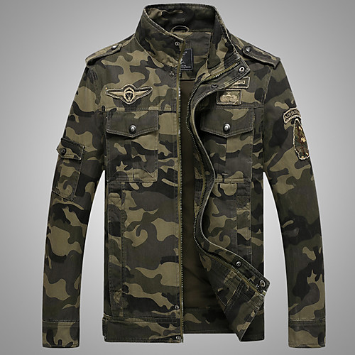 Men's Hiking Jacket Military Tactical Jacket Outdoor Camo Thermal Warm Windproof Lightweight Breathable Jacket Top Cotton Hunting Fishing Climbing Army Green Khaki / Casual
Men's Hiking Jacket Military Tactical Jacket Outdoor Camo Thermal Warm Windproof Lightweight Breathable Jacket Top Cotton Hunting Fishing Climbing Army Green Khaki / Casual