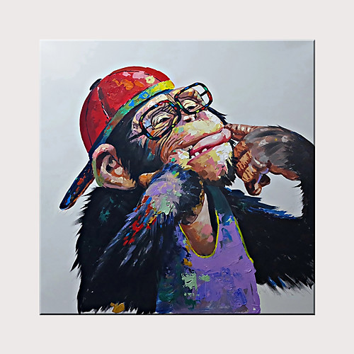 Oil Painting Hand Painted Square Abstract Animals Modern Rolled Canvas (No Frame)
Oil Painting Hand Painted Square Abstract Animals Modern Rolled Canvas (No Frame)