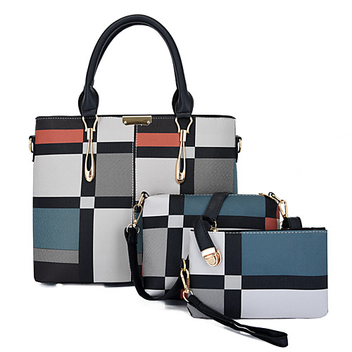 Women's Bags PU Leather Leather Bag Set 3 Pcs Purse Set Zipper Daily Outdoor Bag Sets 2021 Handbags Black Blue Red Green
Women's Bags PU Leather Leather Bag Set 3 Pcs Purse Set Zipper Daily Outdoor Bag Sets 2021 Handbags Black Blue Red Green