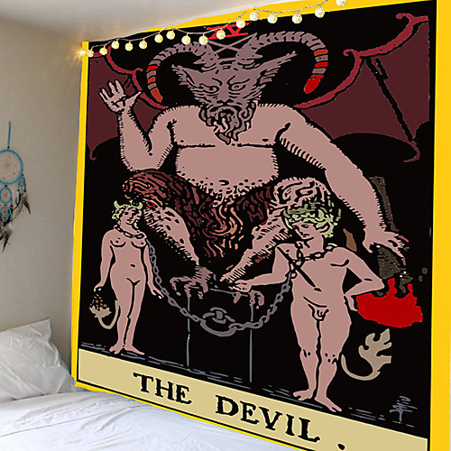 Angel and Demon Tarot Tapestry Wall Mount Astrology Divination Bedspread Beach Mat
Angel and Demon Tarot Tapestry Wall Mount Astrology Divination Bedspread Beach Mat