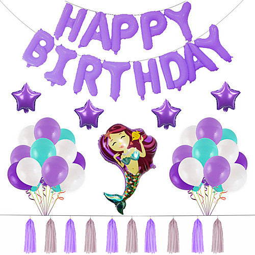 Party Balloons 1610 pcs Mermaid Party Supplies Latex Balloons Tassels Boys and Girls Party Birthday Decoration 10-16inch for Party Favors Supplies or Home Decoration
Party Balloons 1610 pcs Mermaid Party Supplies Latex Balloons Tassels Boys and Girls Party Birthday Decoration 10-16inch for Party Favors Supplies or Home Decoration