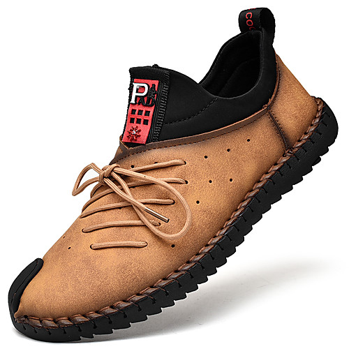 Men's Oxfords Casual Daily Outdoor Walking Shoes Faux Leather Handmade Wear Proof Light Yellow Black Khaki Fall Spring
Men's Oxfords Casual Daily Outdoor Walking Shoes Faux Leather Handmade Wear Proof Light Yellow Black Khaki Fall Spring