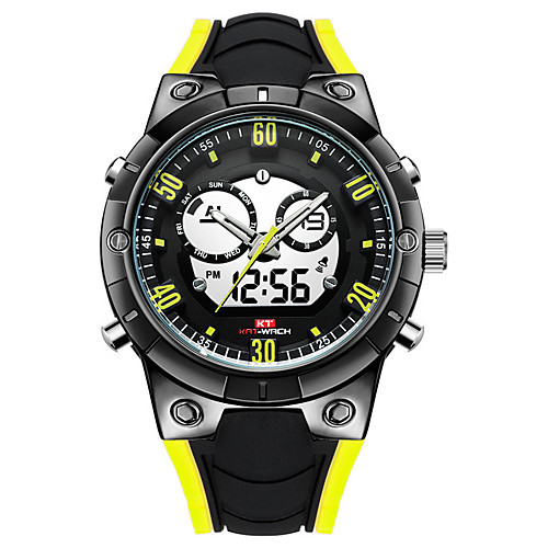 KT Men's Military Watch Analog Quartz Modern Style Sporty Outdoor Water Resistant / Waterproof Calendar / date / day Chronograph / Silicone
KT Men's Military Watch Analog Quartz Modern Style Sporty Outdoor Water Resistant / Waterproof Calendar / date / day Chronograph / Silicone