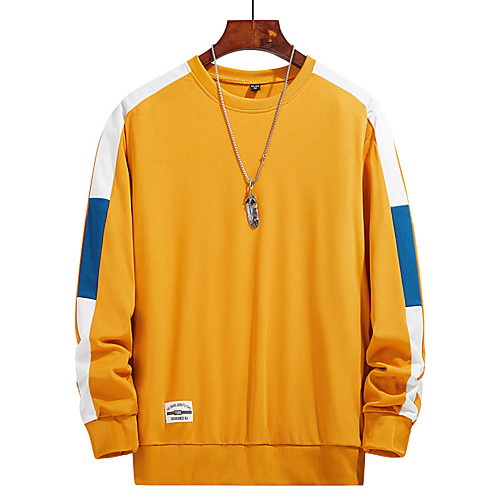 Men's Sweatshirt Color Block Round Neck Daily Weekend Basic Casual Hoodies Sweatshirts Slim White Black Blue
Men's Sweatshirt Color Block Round Neck Daily Weekend Basic Casual Hoodies Sweatshirts Slim White Black Blue