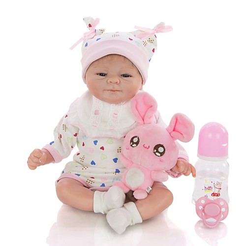 KEIUMI 16 inch Reborn Doll Baby & Toddler Toy Reborn Toddler Doll Baby Girl Gift Cute Lovely Parent-Child Interaction Tipped and Sealed Nails Half Silicone and Cloth Body with Clothes and Accessories
KEIUMI 16 inch Reborn Doll Baby & Toddler Toy Reborn Toddler Doll Baby Girl Gift Cute Lovely Parent-Child Interaction Tipped and Sealed Nails Half Silicone and Cloth Body with Clothes and Accessories