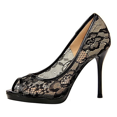 Women's Heels Stiletto Heel Open Toe Daily Lace Solid Colored Summer White Black Purple / 3-4
Women's Heels Stiletto Heel Open Toe Daily Lace Solid Colored Summer White Black Purple / 3-4