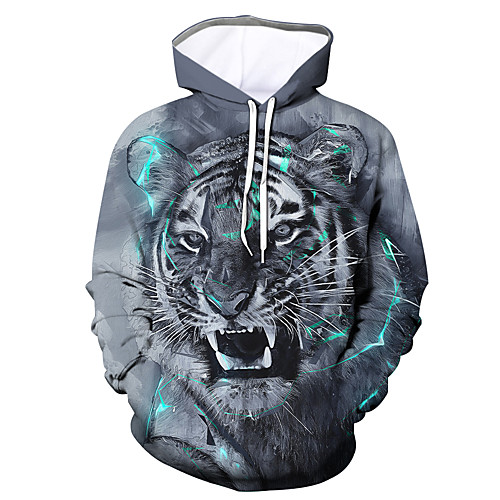 Men's Hoodie Graphic 3D Hooded Daily Going out 3D Print Animals Hoodies Sweatshirts Gray
Men's Hoodie Graphic 3D Hooded Daily Going out 3D Print Animals Hoodies Sweatshirts Gray