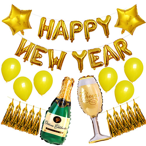 Party Balloons 32 pcs Happy New Year Party Supplies Latex Balloons Boys and Girls Party Decoration 12-18inch for Party Favors Supplies or Home Decoration
Party Balloons 32 pcs Happy New Year Party Supplies Latex Balloons Boys and Girls Party Decoration 12-18inch for Party Favors Supplies or Home Decoration