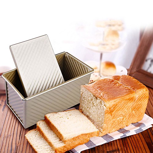 Bread Baking Mould Loaf Pan with Cover Cake Toast Non-Stick Box with Lid Gold Aluminized Steel Mold
Bread Baking Mould Loaf Pan with Cover Cake Toast Non-Stick Box with Lid Gold Aluminized Steel Mold