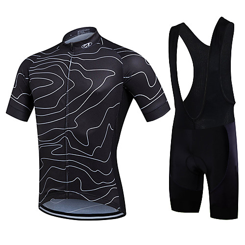 Fastcute Men's Short Sleeve Cycling Jersey with Bib Shorts Red Green Blue Bike Shorts Bib Shorts Jacket Breathable 3D Pad Quick Dry Sweat-wicking Sports Polyester Silicon Lines / Waves Mountain Bike
Fastcute Men's Short Sleeve Cycling Jersey with Bib Shorts Red Green Blue Bike Shorts Bib Shorts Jacket Breathable 3D Pad Quick Dry Sweat-wicking Sports Polyester Silicon Lines / Waves Mountain Bike