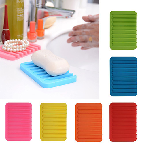 Silica Soap Holder Dish Saver Gel Water Shower Drying Bathroom Silicone Storage Soap-Dish Plate Tray Drain Box
Silica Soap Holder Dish Saver Gel Water Shower Drying Bathroom Silicone Storage Soap-Dish Plate Tray Drain Box
