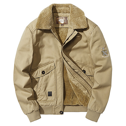 Men's Hiking Jacket Bomber Jacket Winter Outdoor Solid Color Lightweight Windproof Fleece Lining Breathable Winter Jacket Top Cotton Camping / Hiking Hunting Ski / Snowboard Army Green Khaki Dark Blue
Men's Hiking Jacket Bomber Jacket Winter Outdoor Solid Color Lightweight Windproof Fleece Lining Breathable Winter Jacket Top Cotton Camping / Hiking Hunting Ski / Snowboard Army Green Khaki Dark Blue