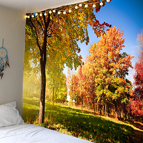 

Modern landscape theme the sun the forest of the tapestry wall hanging hanging cloth background cloth decorative cloth