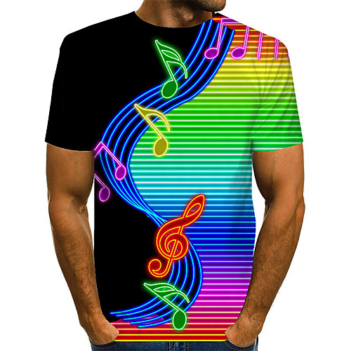 Men's T shirt Graphic Print Short Sleeve Daily Tops Basic Exaggerated Rainbow
Men's T shirt Graphic Print Short Sleeve Daily Tops Basic Exaggerated Rainbow