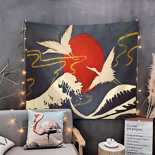 Japanese Painting Style Ukiyo-e Wall Tapestry Art Decor Blanket Curtain Hanging Home Bedroom Living Room Decoration Landscpe Crane Wave Sun
Japanese Painting Style Ukiyo-e Wall Tapestry Art Decor Blanket Curtain Hanging Home Bedroom Living Room Decoration Landscpe Crane Wave Sun
