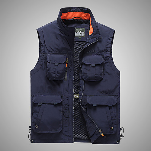 Men's Hiking Vest / Gilet Fishing Vest Outdoor Solid Color Lightweight Windproof Breathable Quick Dry Top Hunting Fishing Climbing Black Army Green Khaki Dark Blue
Men's Hiking Vest / Gilet Fishing Vest Outdoor Solid Color Lightweight Windproof Breathable Quick Dry Top Hunting Fishing Climbing Black Army Green Khaki Dark Blue