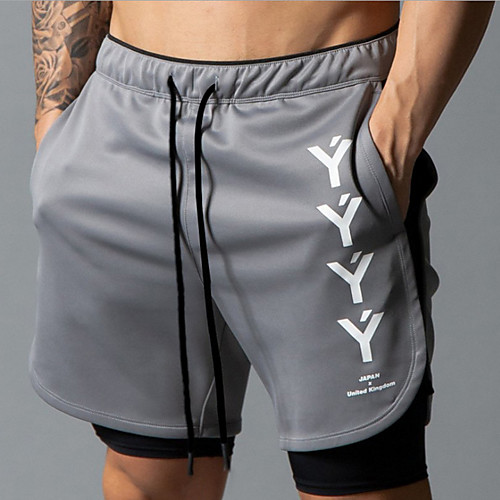Men's Running Shorts Athleisure Bottoms 2 in 1 Split Drawstring Fitness Gym Workout Performance Running Training Breathable Quick Dry Soft Normal Sport Black Blue Grey BlackWhite / Micro-elastic
Men's Running Shorts Athleisure Bottoms 2 in 1 Split Drawstring Fitness Gym Workout Performance Running Training Breathable Quick Dry Soft Normal Sport Black Blue Grey BlackWhite / Micro-elastic