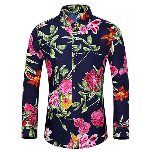 Men's Shirt Floral Plus Size Print Long Sleeve Daily Tops Basic Green Navy Blue
Men's Shirt Floral Plus Size Print Long Sleeve Daily Tops Basic Green Navy Blue