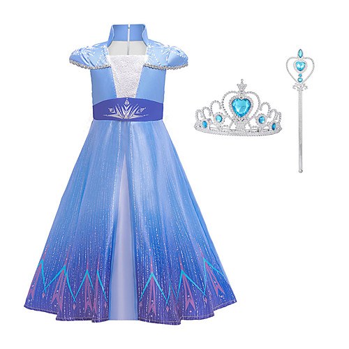 Movie / TV Theme Costumes Frozen Dress Cosplay Costume Girls' Movie Cosplay Mesh Vacation Dress Halloween Blue Dress Wand Halloween New Year Polyester / Cotton
Movie / TV Theme Costumes Frozen Dress Cosplay Costume Girls' Movie Cosplay Mesh Vacation Dress Halloween Blue Dress Wand Halloween New Year Polyester / Cotton