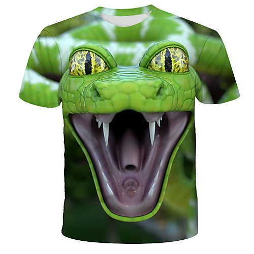Men's T shirt Graphic Animal Print Short Sleeve Daily Tops Streetwear Exaggerated Green
Men's T shirt Graphic Animal Print Short Sleeve Daily Tops Streetwear Exaggerated Green