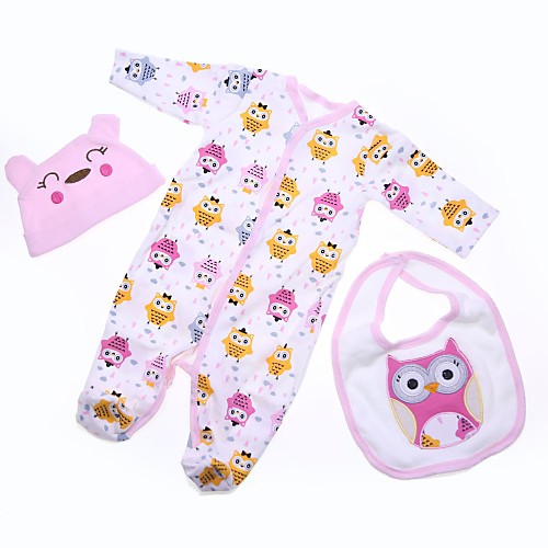 Reborn Baby Dolls Clothes Reborn Doll Accesories Cotton Fabric for 22-24 Inch Reborn Doll Not Include Reborn Doll Owl Soft Pure Handmade Girls' 3 pcs
Reborn Baby Dolls Clothes Reborn Doll Accesories Cotton Fabric for 22-24 Inch Reborn Doll Not Include Reborn Doll Owl Soft Pure Handmade Girls' 3 pcs