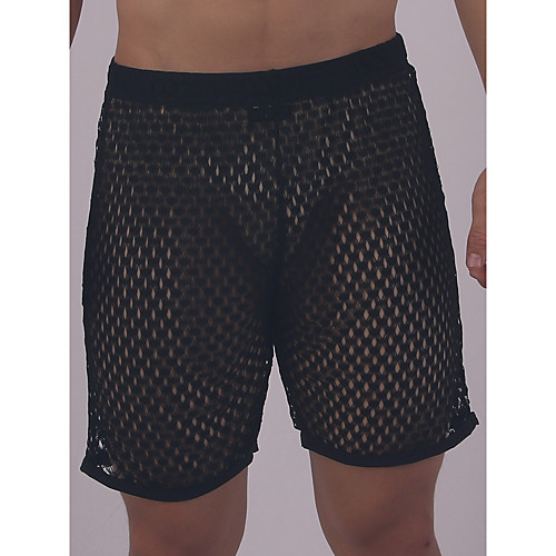Men's 1 Piece Mesh Boxers Underwear - Normal Low Waist White Black Blue S M L
Men's 1 Piece Mesh Boxers Underwear - Normal Low Waist White Black Blue S M L