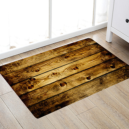 Retro Style Wooden Board Modern Bath Mats Nonwoven / Memory Foam Novelty Bathroom
Retro Style Wooden Board Modern Bath Mats Nonwoven / Memory Foam Novelty Bathroom