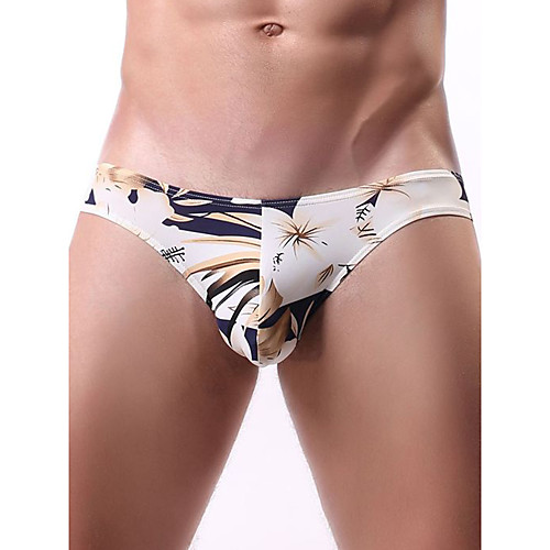 Men's 1 Piece Print Briefs Underwear - Normal Low Waist White Black Yellow M L XL
Men's 1 Piece Print Briefs Underwear - Normal Low Waist White Black Yellow M L XL