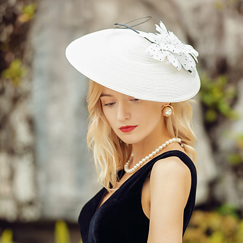 Headwear Elegant Polyester Hats / Headpiece with Floral 1pc Wedding / Party / Evening Headpiece
Headwear Elegant Polyester Hats / Headpiece with Floral 1pc Wedding / Party / Evening Headpiece