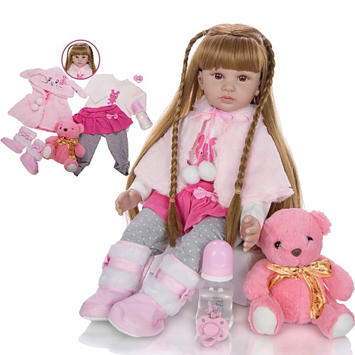 KEIUMI 24 inch Reborn Doll Baby & Toddler Toy Reborn Toddler Doll Baby Girl Gift Cute Lovely Parent-Child Interaction Tipped and Sealed Nails Half Silicone and Cloth Body 24D13-C132-S14-T14 with
KEIUMI 24 inch Reborn Doll Baby & Toddler Toy Reborn Toddler Doll Baby Girl Gift Cute Lovely Parent-Child Interaction Tipped and Sealed Nails Half Silicone and Cloth Body 24D13-C132-S14-T14 with