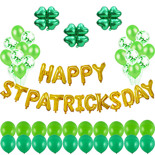 Party Balloons 63 pcs Stpatrics Day Party Supplies Latex Balloons Aluminum Balloons Boys and Girls Party Decoration 16-18inch for Party Favors Supplies or Home Decoration
Party Balloons 63 pcs Stpatrics Day Party Supplies Latex Balloons Aluminum Balloons Boys and Girls Party Decoration 16-18inch for Party Favors Supplies or Home Decoration