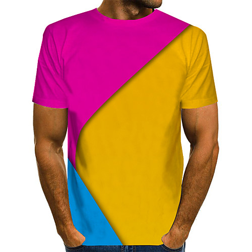 Men's Graphic Plus Size T-shirt Print Short Sleeve Daily Tops Basic Exaggerated Round Neck Rainbow
Men's Graphic Plus Size T-shirt Print Short Sleeve Daily Tops Basic Exaggerated Round Neck Rainbow