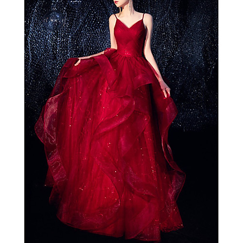 A-Line Sparkle Elegant Engagement Formal Evening Dress Spaghetti Strap Sleeveless Floor Length Tulle with Tier 2021
A-Line Sparkle Elegant Engagement Formal Evening Dress Spaghetti Strap Sleeveless Floor Length Tulle with Tier 2021