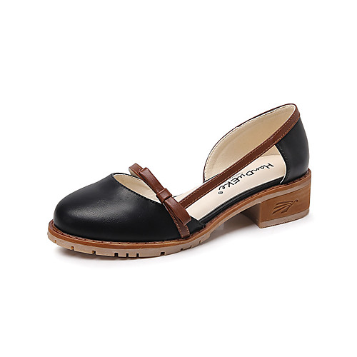 Women's Heels Chunky Heel Round Toe Classic Daily PU Solid Colored Almond Black
Women's Heels Chunky Heel Round Toe Classic Daily PU Solid Colored Almond Black