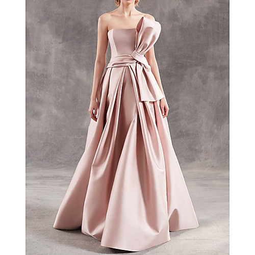 A-Line Minimalist Elegant Engagement Formal Evening Dress Strapless Sleeveless Floor Length Satin with Sash / Ribbon 2021
A-Line Minimalist Elegant Engagement Formal Evening Dress Strapless Sleeveless Floor Length Satin with Sash / Ribbon 2021