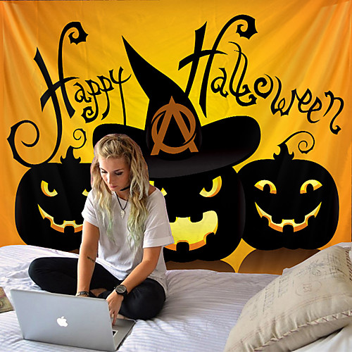 Tapestry Halloween theme cool pumpkin home decoration wall hanging quilt big tablecloth party decoration
Tapestry Halloween theme cool pumpkin home decoration wall hanging quilt big tablecloth party decoration