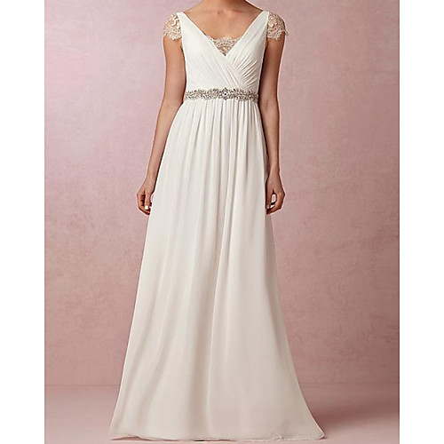 A-Line Wedding Dresses V Neck Sweep / Brush Train Chiffon Sleeveless Vintage 1950s with Lace Insert 2021
A-Line Wedding Dresses V Neck Sweep / Brush Train Chiffon Sleeveless Vintage 1950s with Lace Insert 2021