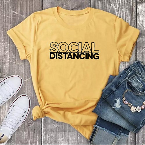 Women's T shirt Graphic Text Graphic Prints Print Round Neck Tops 100% Cotton Basic Basic Top White Black Purple
Women's T shirt Graphic Text Graphic Prints Print Round Neck Tops 100% Cotton Basic Basic Top White Black Purple