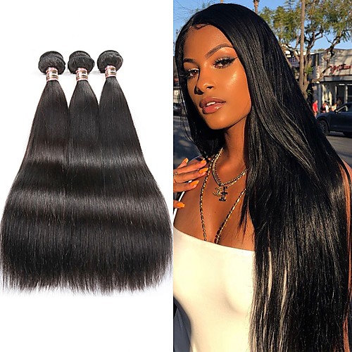 3 Bundles Hair Weaves Brazilian Hair Straight Human Hair Extensions Remy Human Hair 100% Remy Hair Weave Bundles 300 g Natural Color Hair Weaves / Hair Bulk Human Hair Extensions 8-28 inch Natural
3 Bundles Hair Weaves Brazilian Hair Straight Human Hair Extensions Remy Human Hair 100% Remy Hair Weave Bundles 300 g Natural Color Hair Weaves / Hair Bulk Human Hair Extensions 8-28 inch Natural