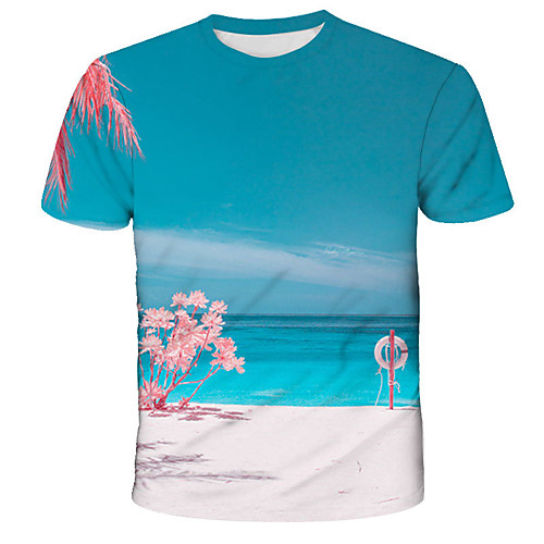Men's T shirt Graphic Print Short Sleeve Daily Tops Streetwear Exaggerated Blue
Men's T shirt Graphic Print Short Sleeve Daily Tops Streetwear Exaggerated Blue