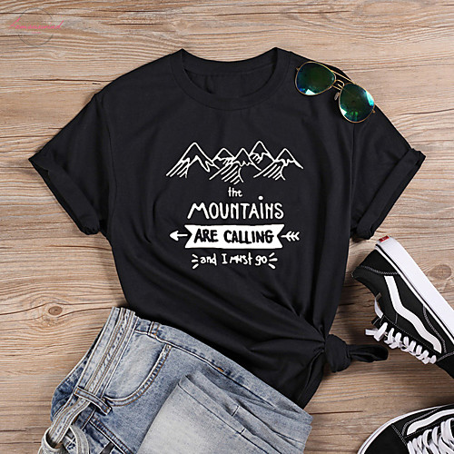 Women's T shirt Graphic Text Graphic Prints Print Round Neck Tops 100% Cotton Basic Basic Top White Black Red
Women's T shirt Graphic Text Graphic Prints Print Round Neck Tops 100% Cotton Basic Basic Top White Black Red