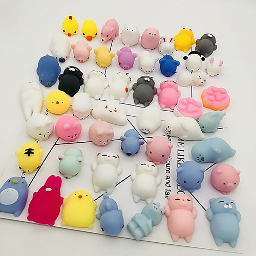 

Squishy Squishies Squishy Toy Squeeze Toy / Sensory Toy Stress Reliever 12 pcs Mini Cat Stress and Anxiety Relief Kawaii Mochi Rubber For Kid's Adults' Boys' Girls' Gift Party Favor
