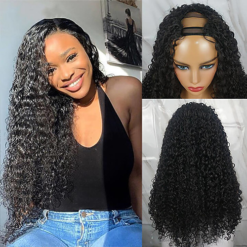 Remy Human Hair Wig Long Water Wave U Part Natural Hot Sale For Black Women U Part Brazilian Hair Women's Natural Black #1B 8 inch 10 inch 12 inch
Remy Human Hair Wig Long Water Wave U Part Natural Hot Sale For Black Women U Part Brazilian Hair Women's Natural Black #1B 8 inch 10 inch 12 inch