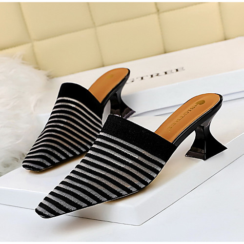 Women's Clogs & Mules Slippers & Flip-Flops Stiletto Heel Pointed Toe Daily Faux Fur Striped White Black Yellow
Women's Clogs & Mules Slippers & Flip-Flops Stiletto Heel Pointed Toe Daily Faux Fur Striped White Black Yellow