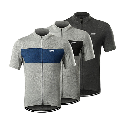 21Grams Men's Short Sleeve Cycling Jersey Black Blue Grey Patchwork Solid Color Bike Jersey Top Mountain Bike MTB Road Bike Cycling Quick Dry Breathable Sports Clothing Apparel / Stretchy
21Grams Men's Short Sleeve Cycling Jersey Black Blue Grey Patchwork Solid Color Bike Jersey Top Mountain Bike MTB Road Bike Cycling Quick Dry Breathable Sports Clothing Apparel / Stretchy