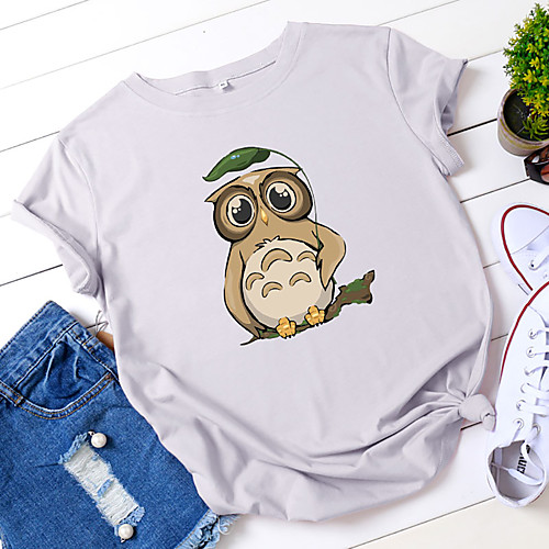 Women's T shirt Animal Print Round Neck Tops 100% Cotton Basic Basic Top White Black Yellow
Women's T shirt Animal Print Round Neck Tops 100% Cotton Basic Basic Top White Black Yellow