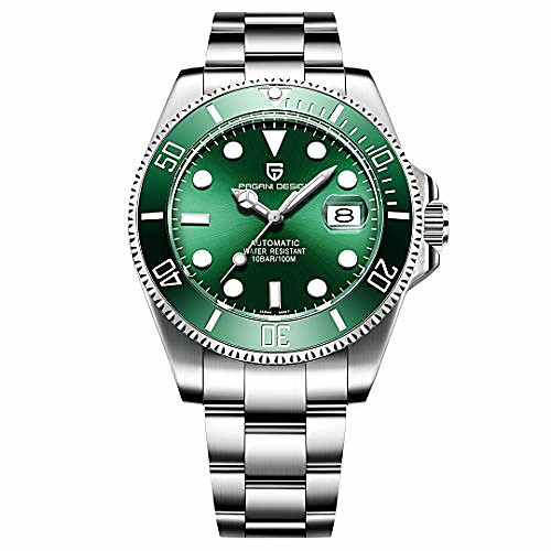pagani design japan movement automatic mechanical waterproof men's watches-fashion classic stainless steel watches (green)
pagani design japan movement automatic mechanical waterproof men's watches-fashion classic stainless steel watches (green)
