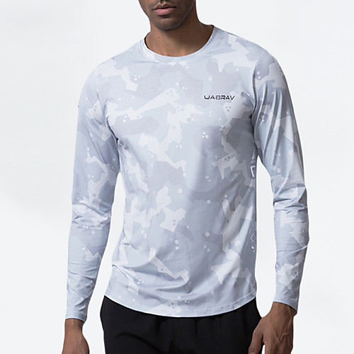UABRAV Men's Long Sleeve Running Shirt Tee Tshirt Top Athleisure Breathable Quick Dry Sweat-wicking Gym Workout Performance Running Jogging Training Sportswear Camo / Camouflage White Black Activewear
UABRAV Men's Long Sleeve Running Shirt Tee Tshirt Top Athleisure Breathable Quick Dry Sweat-wicking Gym Workout Performance Running Jogging Training Sportswear Camo / Camouflage White Black Activewear