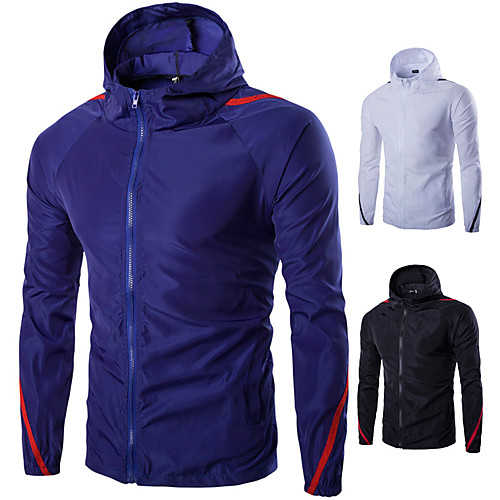 Men's Long Sleeve Windbreaker Rain Jacket Outerwear Top Street Athleisure Summer Elastane UV Sun Protection Quick Dry Water Resistant Performance Running Training Sportswear White Black Royal Blue
Men's Long Sleeve Windbreaker Rain Jacket Outerwear Top Street Athleisure Summer Elastane UV Sun Protection Quick Dry Water Resistant Performance Running Training Sportswear White Black Royal Blue